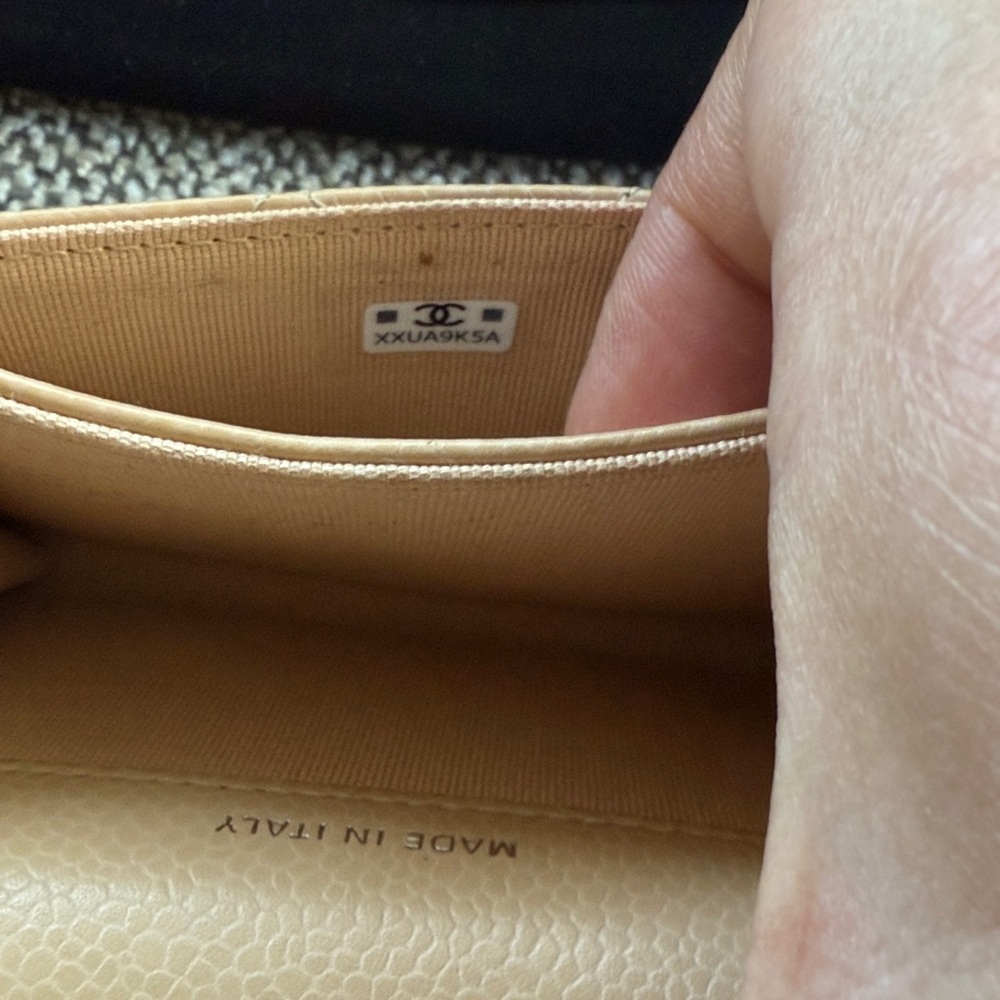 Chanel Tan Quilted Leather Wallet - Picture 6 of 16